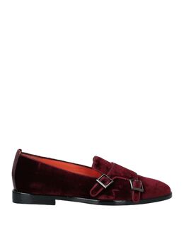 SANTONI: Бордовые лоферы 