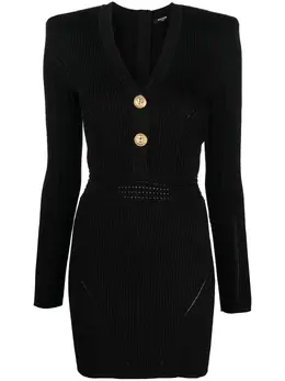 Balmain: Трикотажное платье 