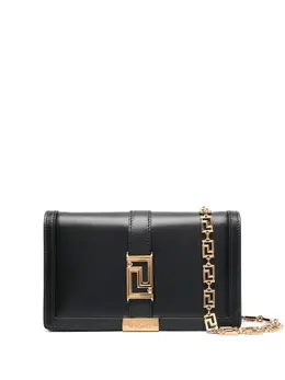 Versace: Чёрная сумка  Greca