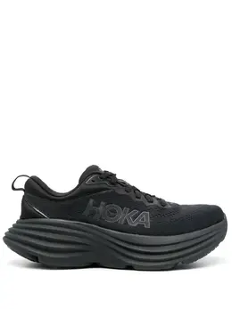 Hoka One One: Чёрные кроссовки 