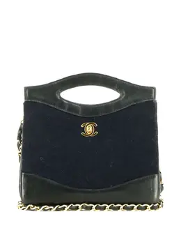 Chanel Pre-Owned: Синяя сумка 