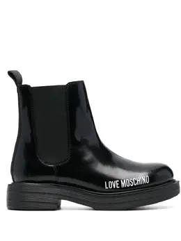 Love Moschino: Чёрные ботинки 