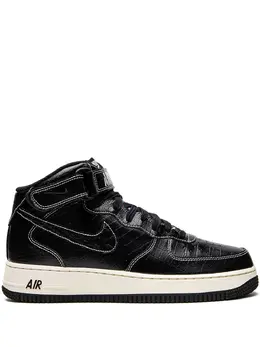 Nike: Чёрные кроссовки  Air Force 1