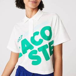 Lacoste: Белое поло 