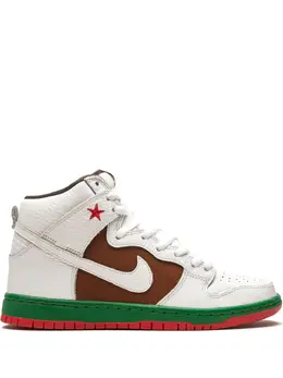 Nike: Белые кроссовки SB Dunk High Premium