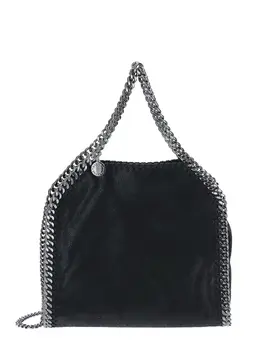 Stella Mccartney: Чёрная сумка-шоппер Falabella Mini