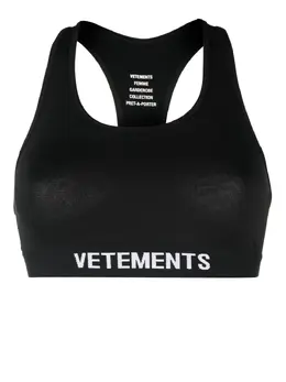 VETEMENTS: Чёрный бюстгальтер 