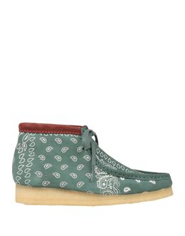 CLARKS ORIGINALS: Зелёные ботинки 