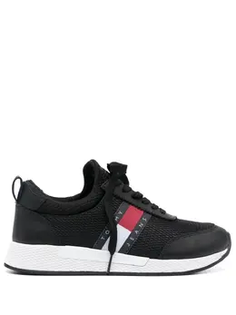 Tommy Jeans: Чёрные кроссовки 