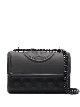 Tory Burch: Чёрная сумка  Fleming