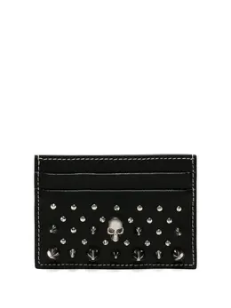 Alexander McQueen: Чёрный картхолдер Skull