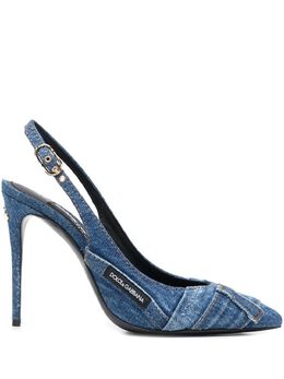 DOLCE & GABBANA - Denim Patchwork Pumps CG0592-AY84180650