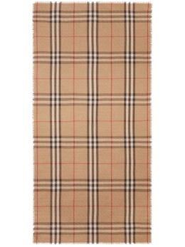 Burberry: Бежевый шарф  Vintage Check