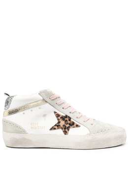 Golden Goose: Белые кроссовки  Mid Star