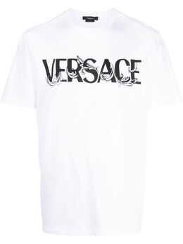 Versace: Хлопковая футболка