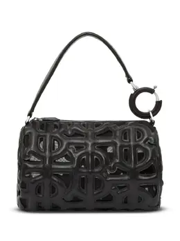 Burberry: Чёрная сумка  Monogram