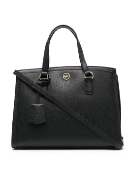 Michael Michael Kors: Чёрная сумка-шоппер 