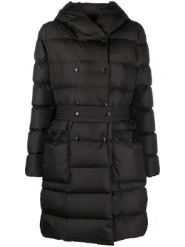 Moncler: Чёрное пальто 