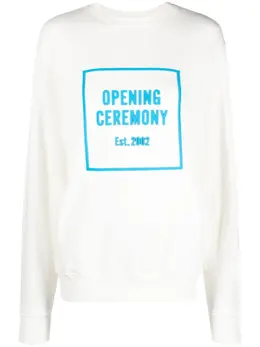 Opening Ceremony: Белый свитшот  Box Logo