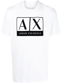 Armani Exchange: Футболка AX с принтом