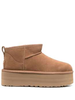 UGG: Коричневые ботинки  Ultra Mini