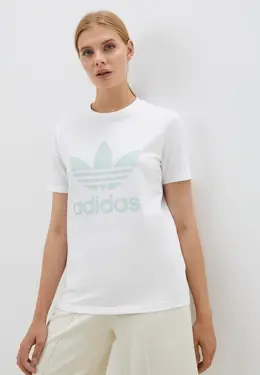 adidas Originals: Белая футболка 