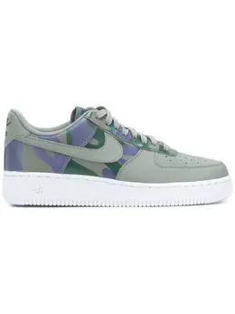 Nike: Голубые кроссовки Air Force 1