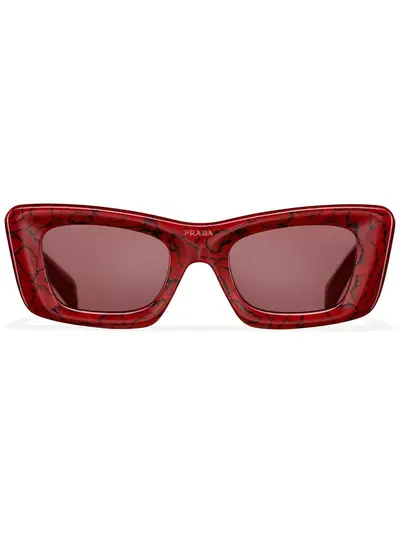 Prada sunglasses sales red frame