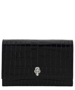 Alexander McQueen: Чёрная сумка  Skull mini