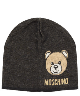 Moschino: Чёрная шапка  Teddy Bear