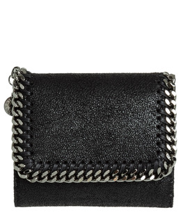 Stella McCartney: Чёрный кошелёк  Falabella