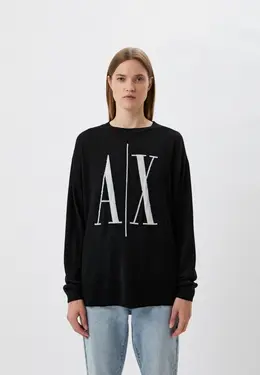 Armani Exchange: Чёрный свитер