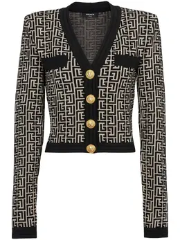 Balmain: Светлый кардиган 