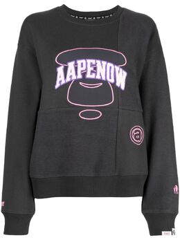 AAPE BY *A BATHING APE®: Тёмный свитшот 