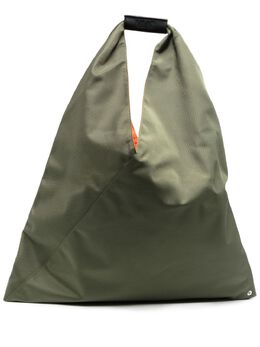 MM6 Maison Margiela: Тёмная сумка-шоппер 