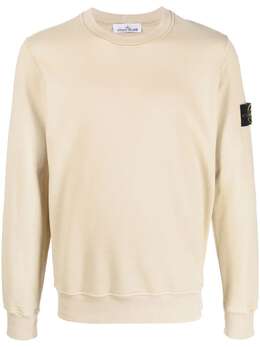 Stone Island: Бежевый свитшот  Compass