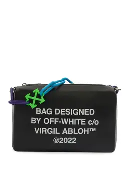 Off-White: Чёрный клатч Arrows