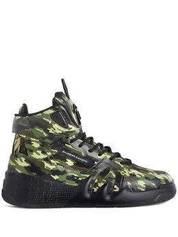 Giuseppe Zanotti: Чёрные кроссовки  Talon