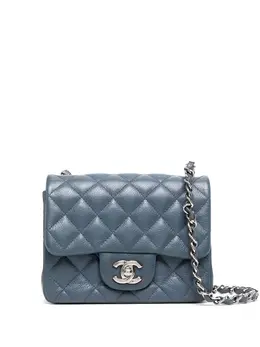 Chanel Pre-Owned: Голубая сумка через плечо