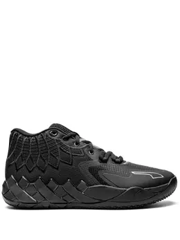 PUMA: Чёрные кроссовки 