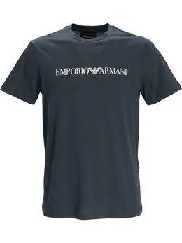 Emporio Armani: Голубая футболка