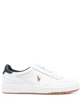 Polo Ralph Lauren: Белые кроссовки 