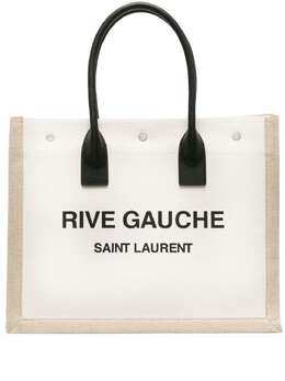 Saint Laurent: Светлая сумка-шоппер  Rive Gauche