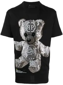 Philipp Plein: Чёрная футболка Teddy Bear