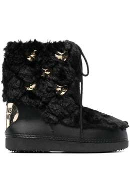 Love Moschino: Чёрные ботинки 