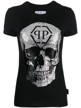 Philipp Plein: Футболка  Skull с принтом