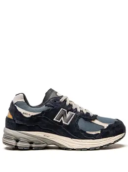 New Balance: Тёмные кроссовки  2002R