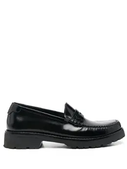 Saint Laurent: Чёрные лоферы 