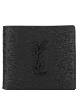 Saint Laurent: Чёрный кошелёк  Monogram