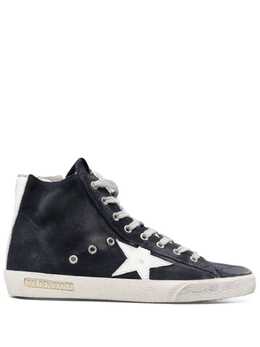 Golden Goose: Голубые кроссовки  Francy